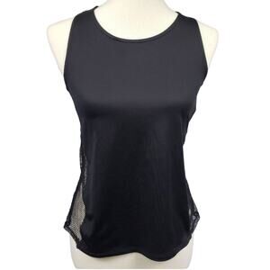 Hunter for Target Black Mesh Criss Cross Tank Top Small